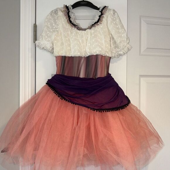 Revolution Dancewear Cinderella / Peasant Skirted Leotard Size XLC - Picture 8 of 13